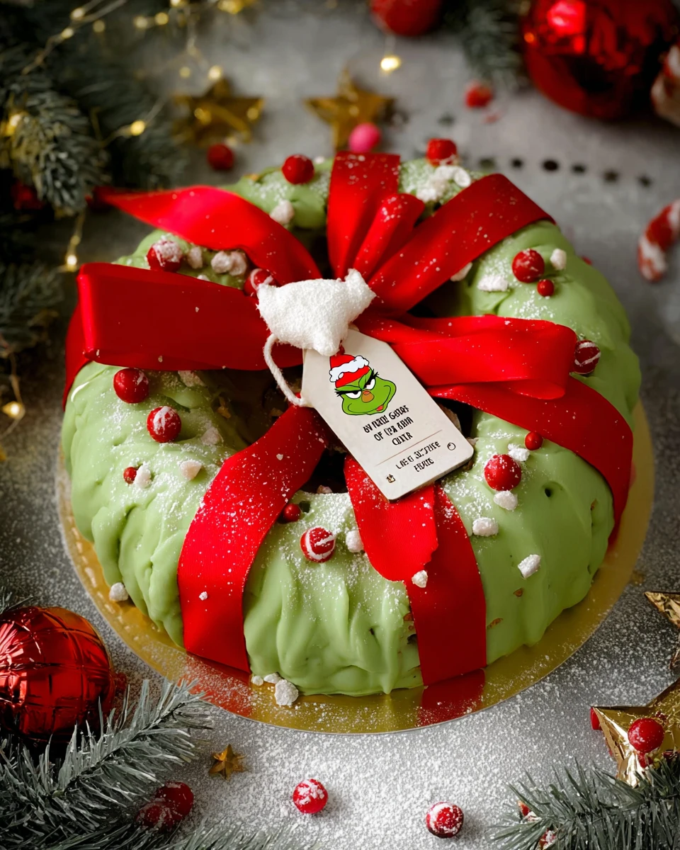 Christmas Grinch Cake