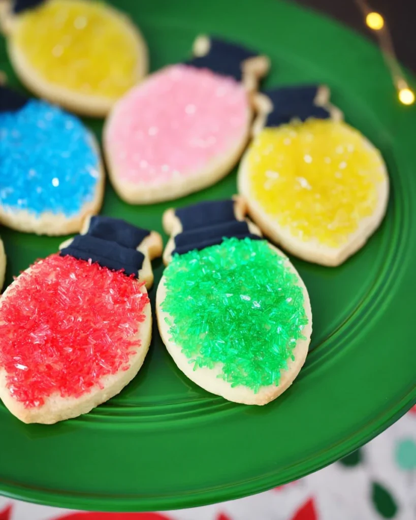 Christmas Lights Sugar Cookies