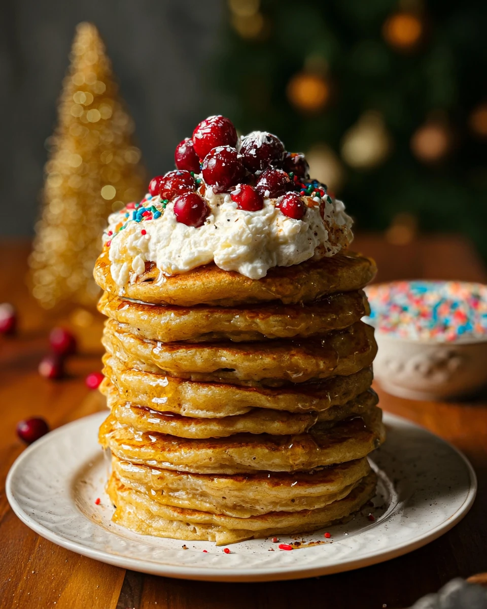 Christmas Morning Eggnog Pancakes