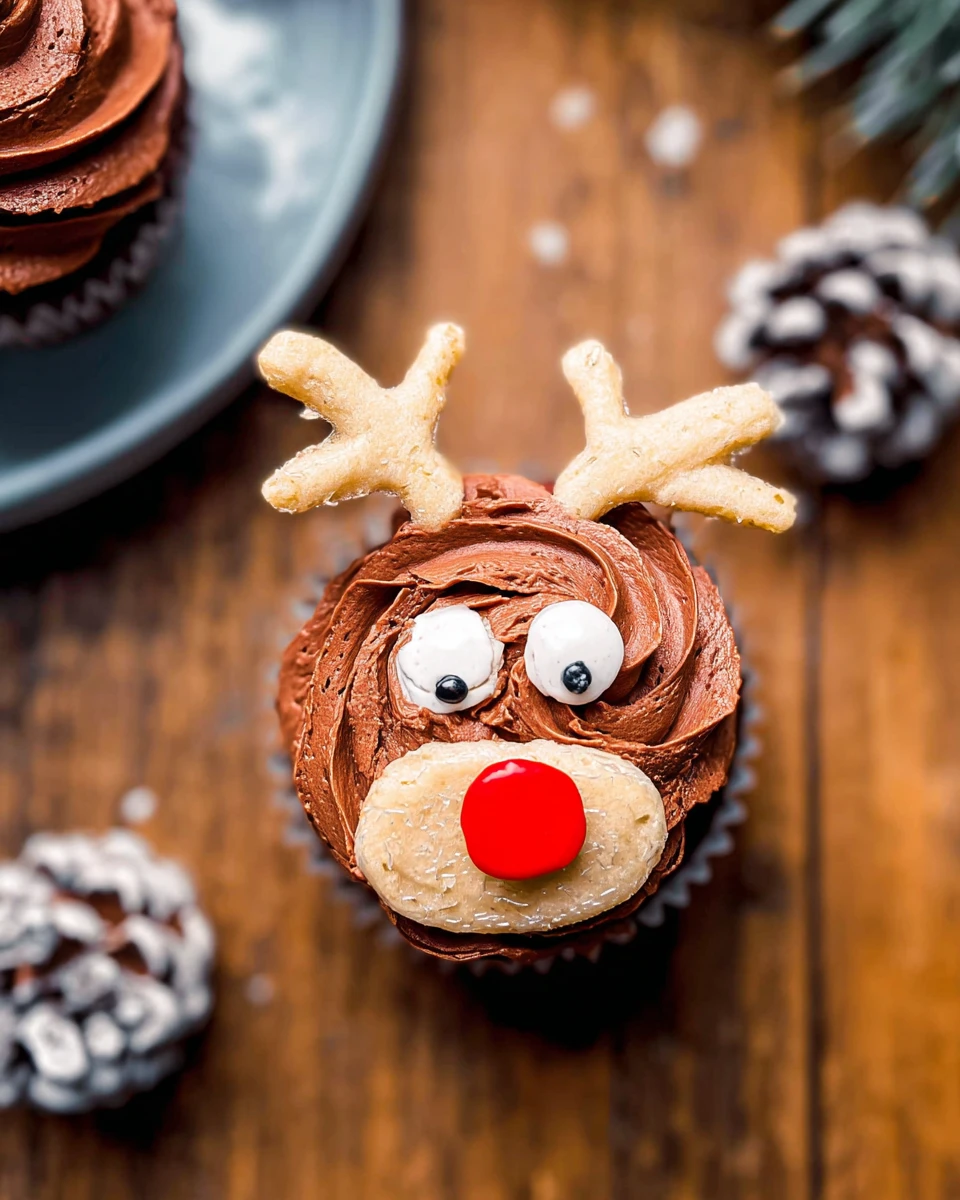 Christmas Reindeer Cupcakes