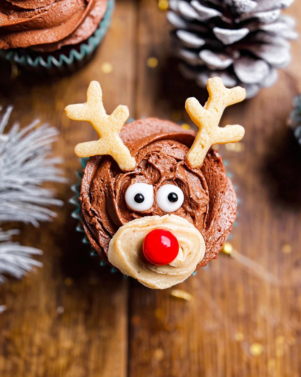 Christmas Reindeer Cupcakes