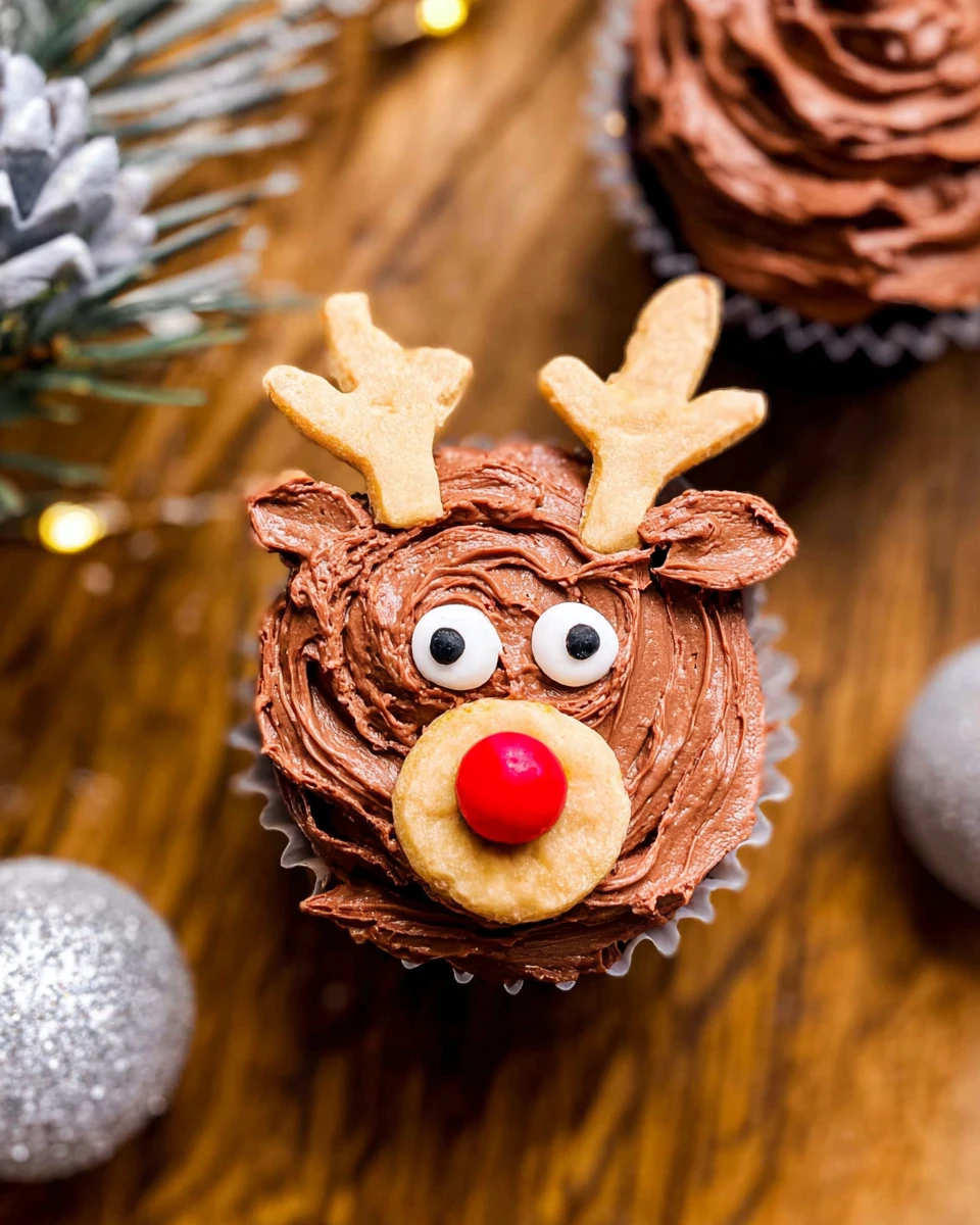 Christmas Reindeer Cupcakes
