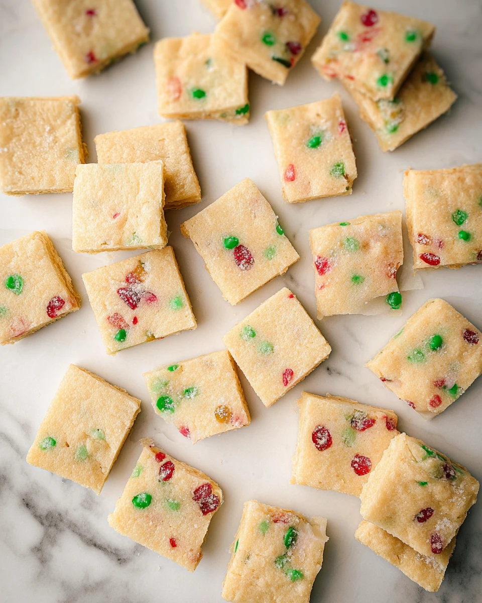 Christmas Shortbread Cookie Bites