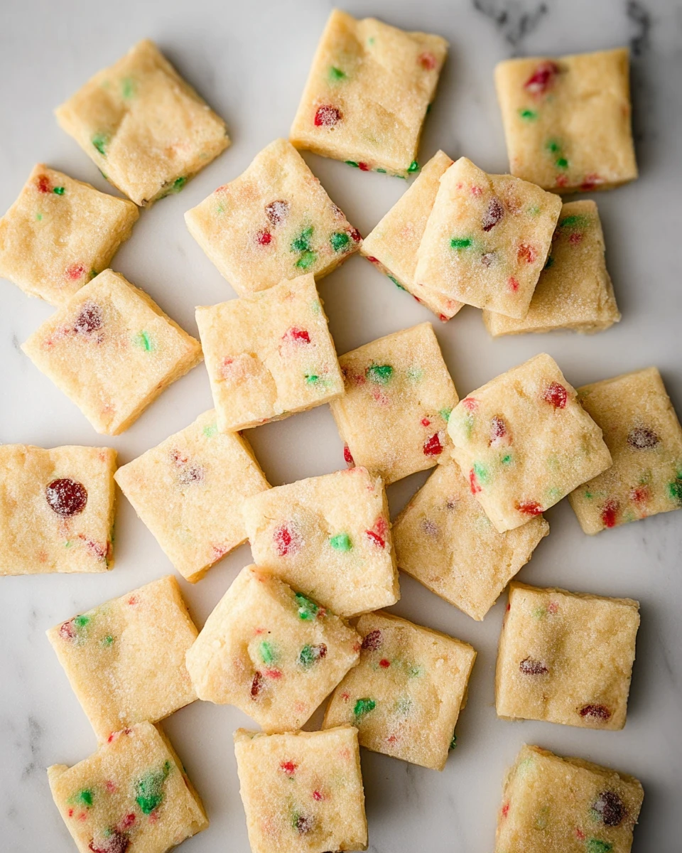 Christmas Shortbread Cookie Bites