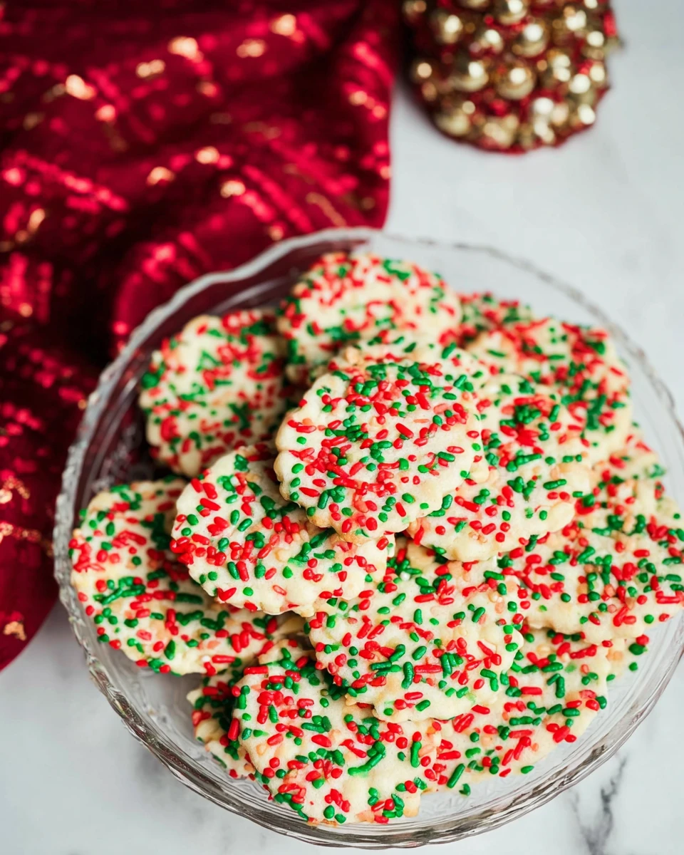 Christmas Sprinkle Cookies