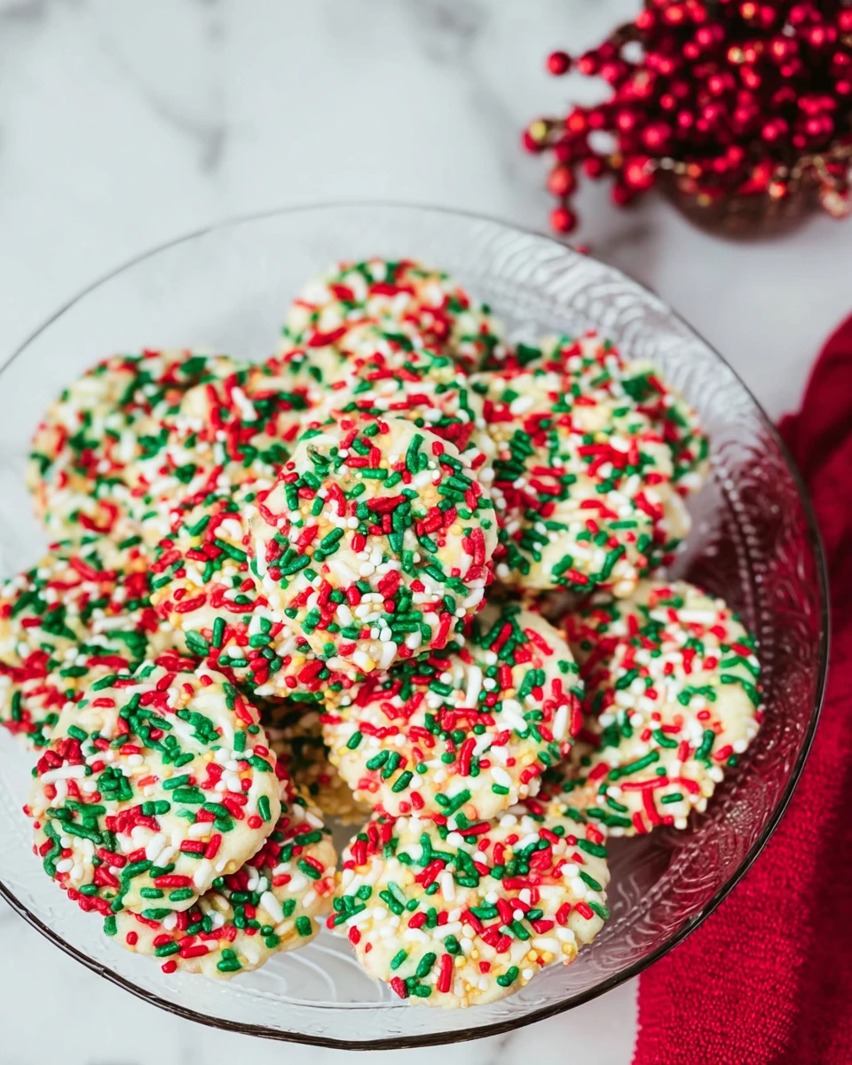 Christmas Sprinkle Cookies