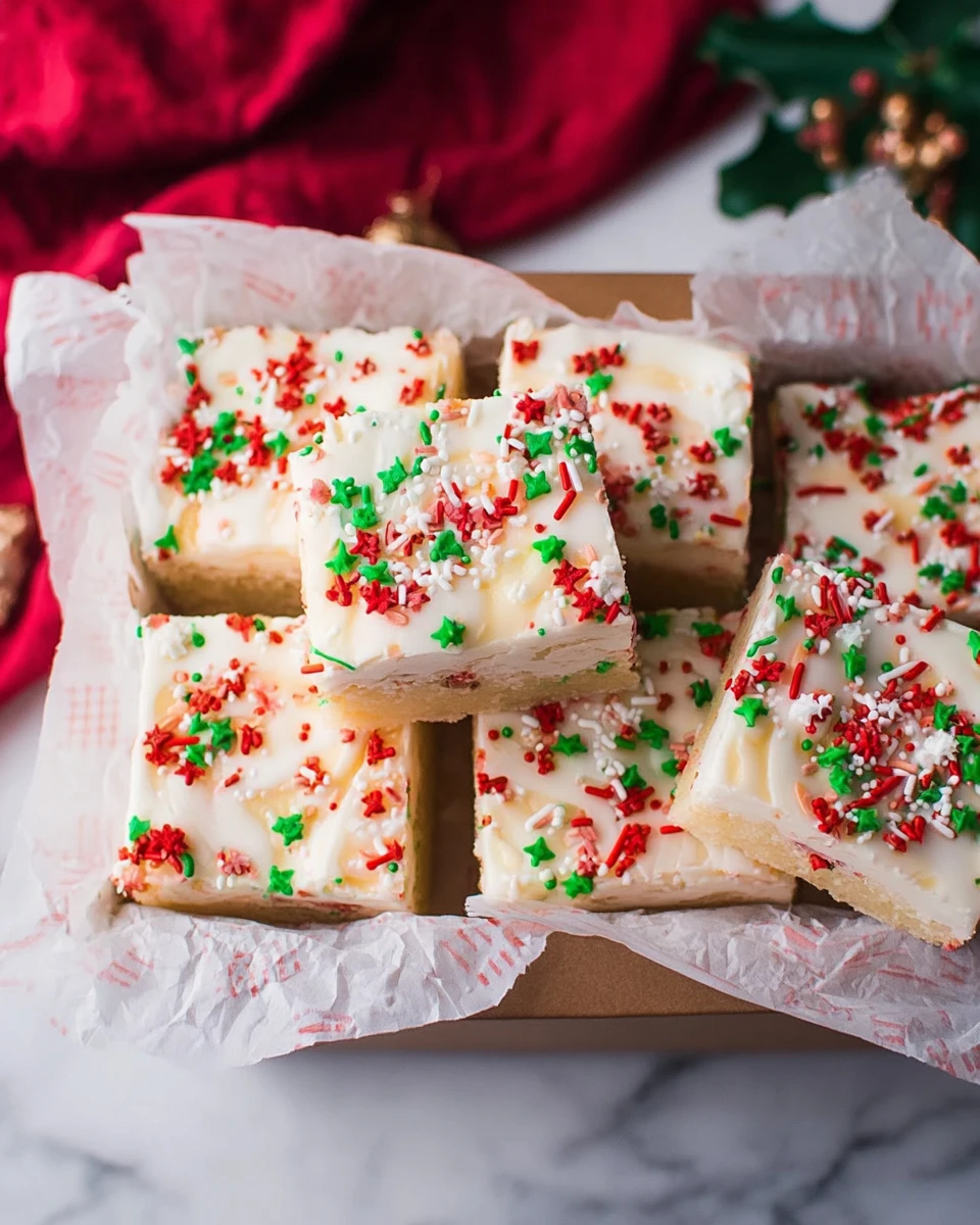Christmas Sugar Cookie Bars