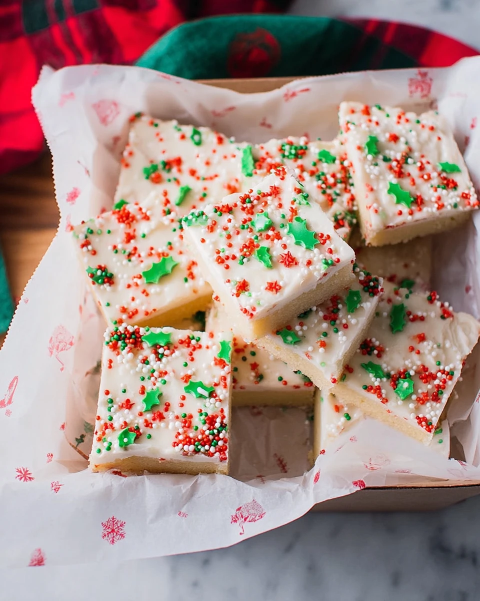 Christmas Sugar Cookie Bars