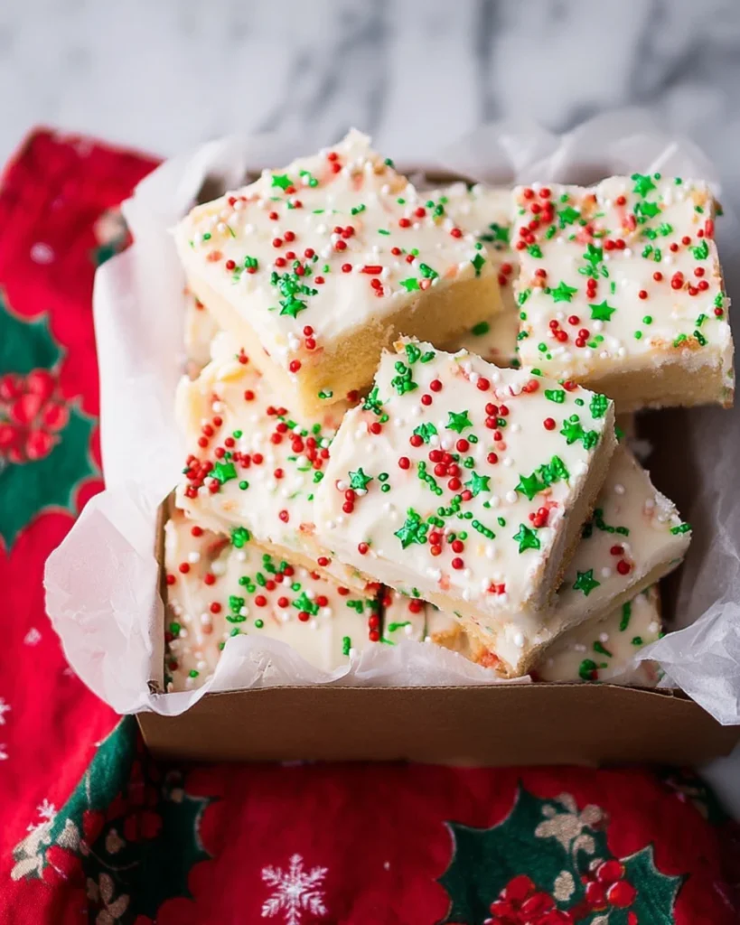 Christmas Sugar Cookie Bars