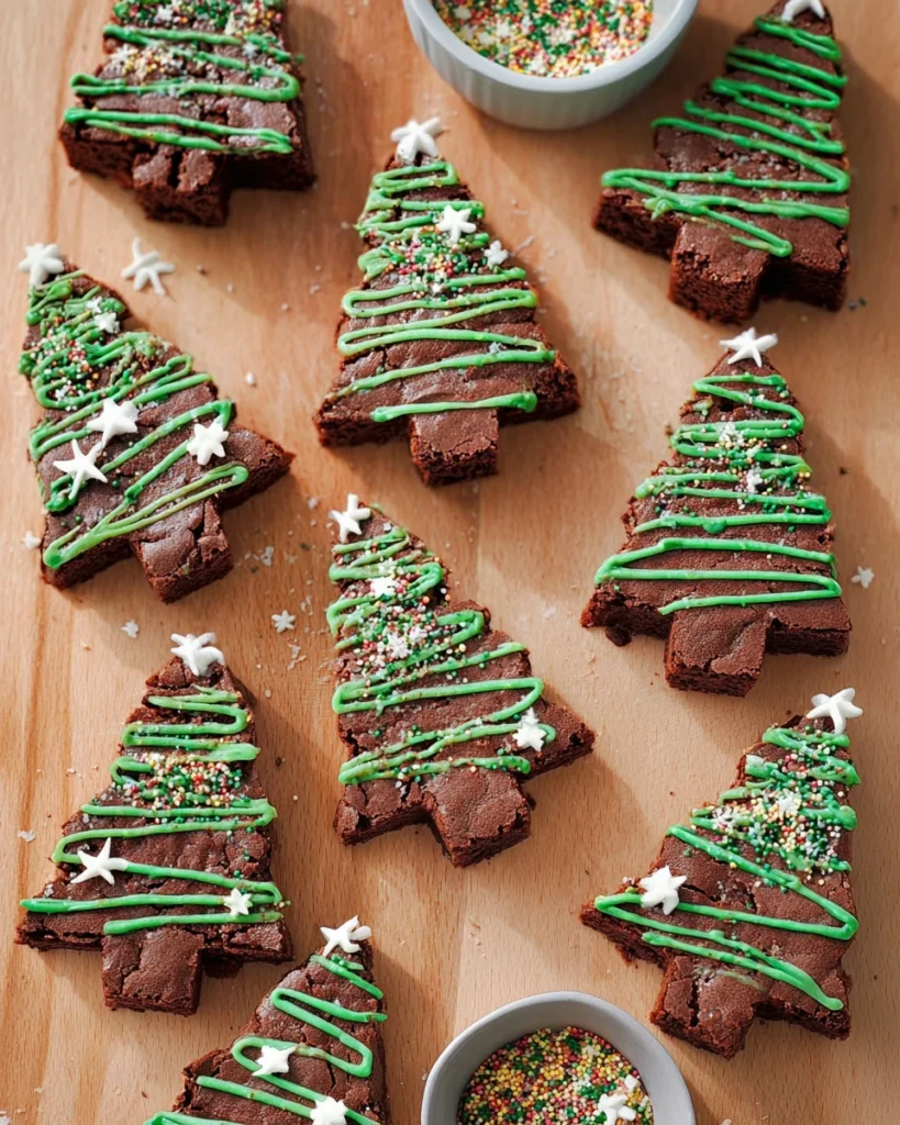 Christmas Tree Brownies