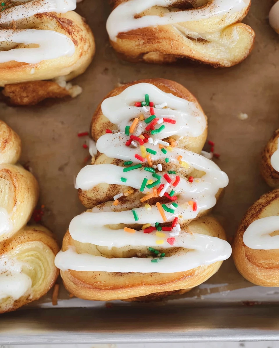Christmas Tree Cinnamon Rolls