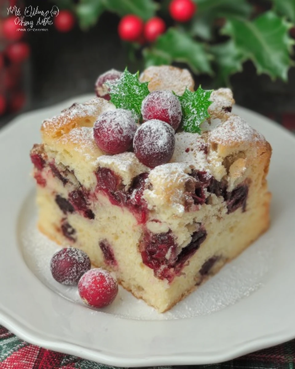 Cranberry Christmas Cake