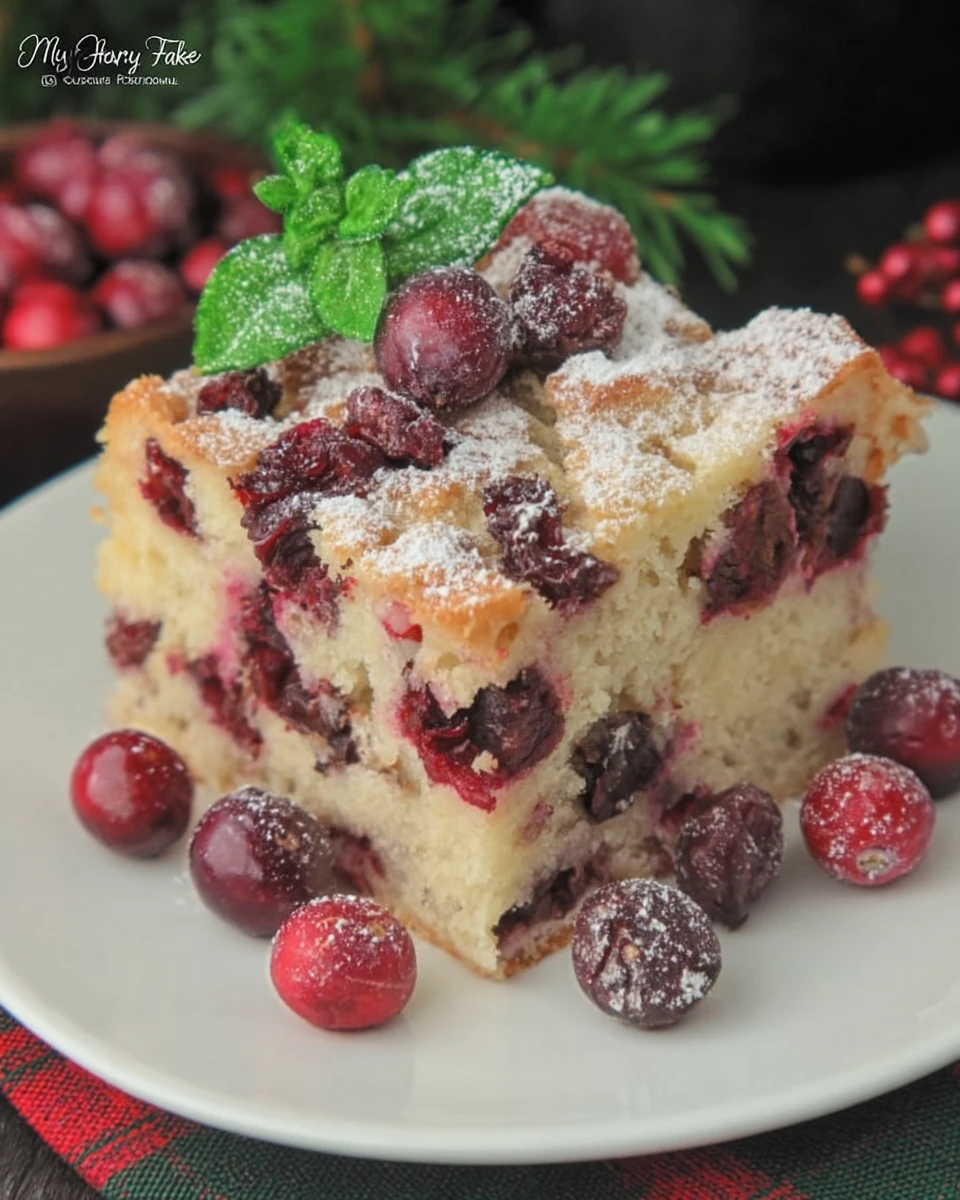 Cranberry Christmas Cake