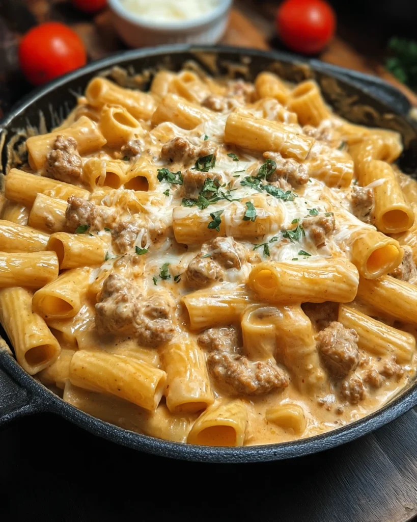 Creamy Sausage Rigatoni