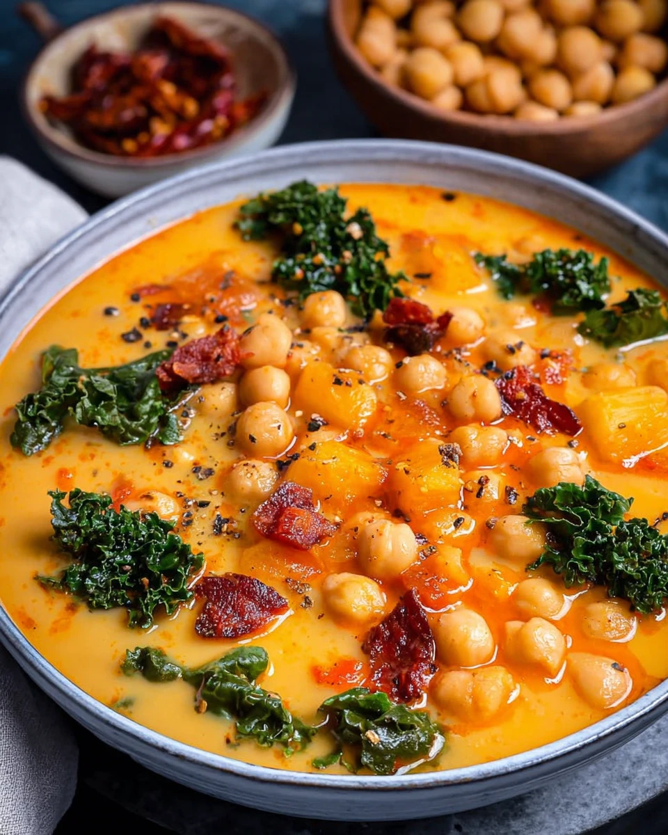 Creamy Tuscan Chickpea Soup