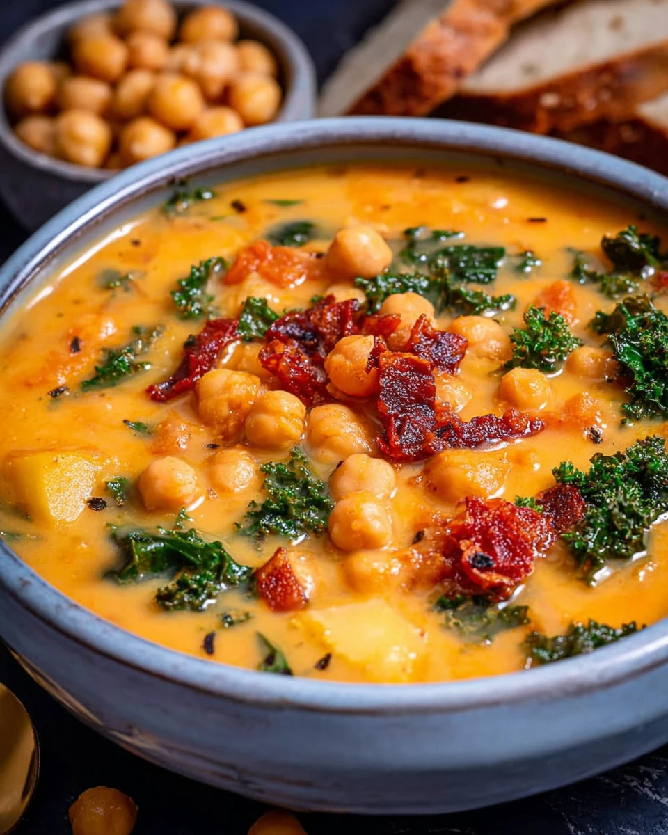 Creamy Tuscan Chickpea Soup