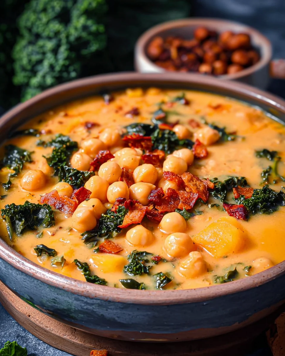 Creamy Tuscan Chickpea Soup