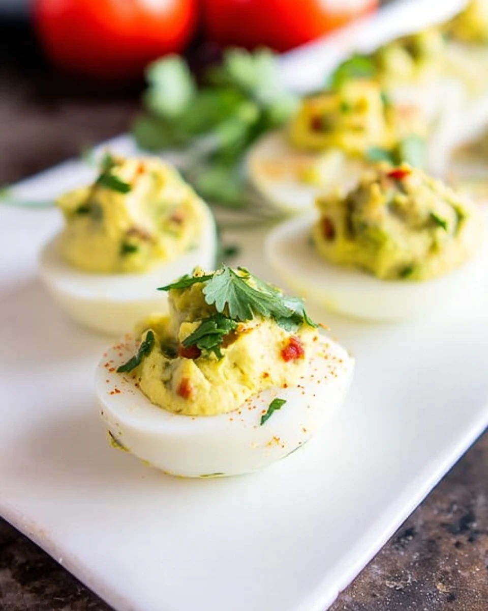 Deviled Guacamole Eggs