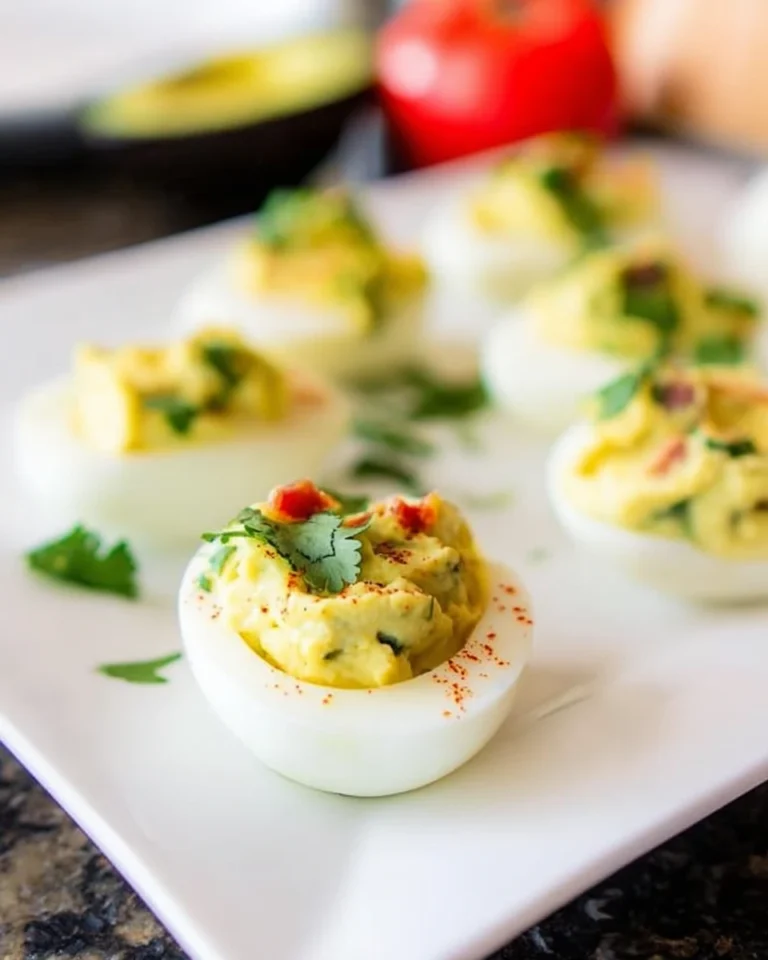 Deviled Guacamole Eggs