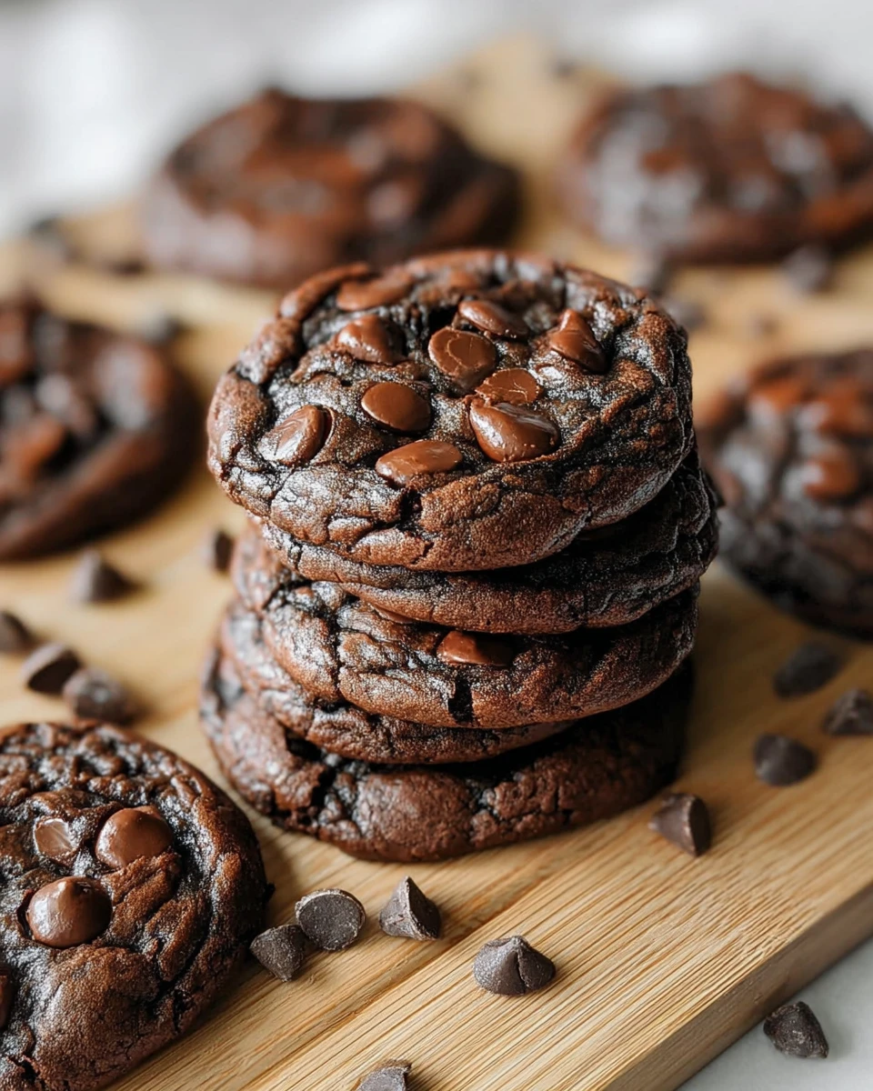 Easy Double Chocolate Chip Cookies Recipe
