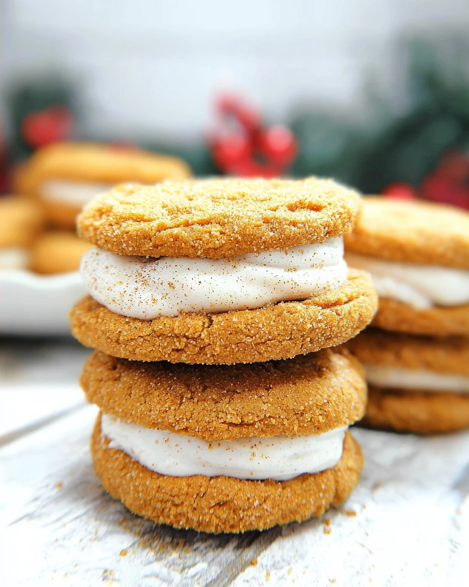 Festive Gingerbread Eggnog Cookies