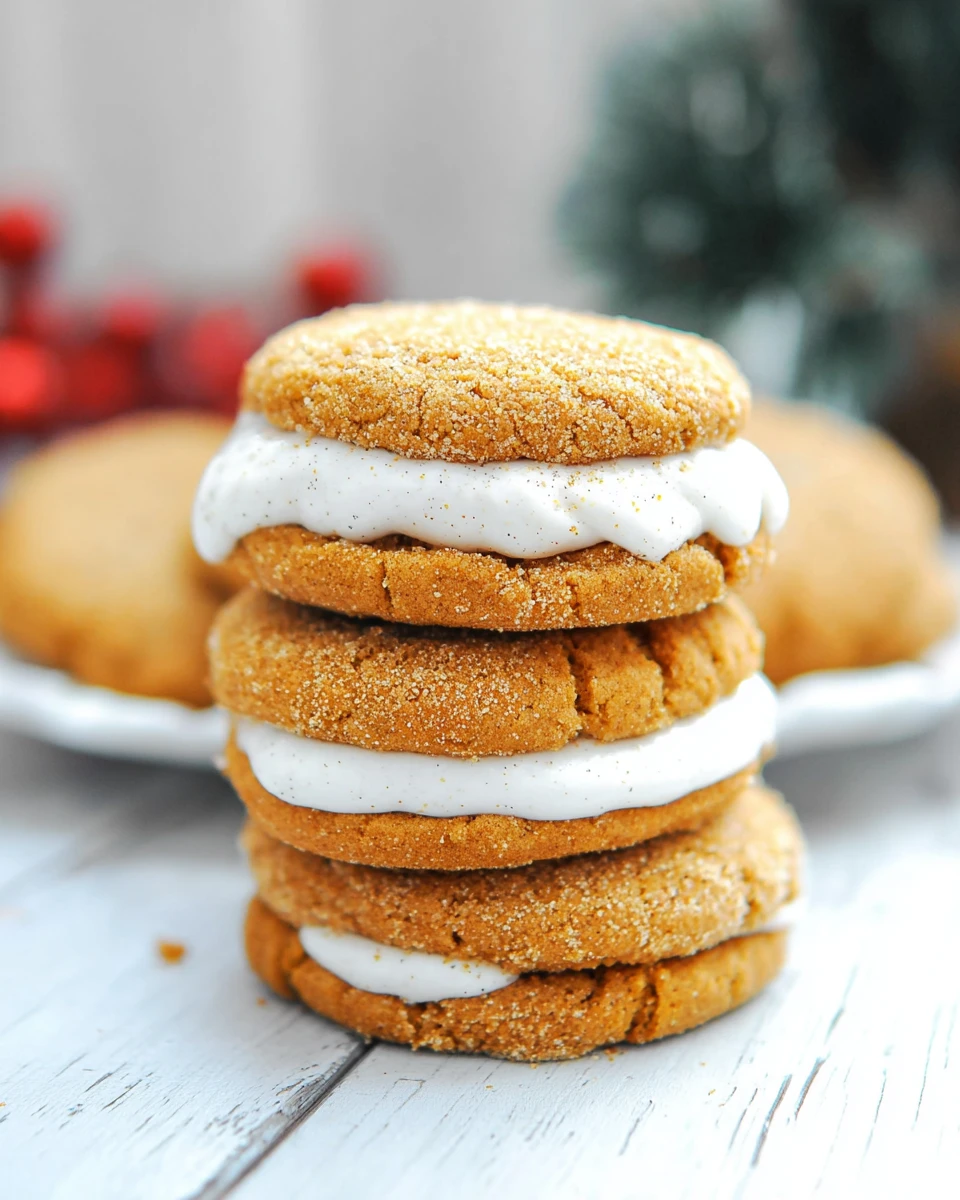 Festive Gingerbread Eggnog Cookies