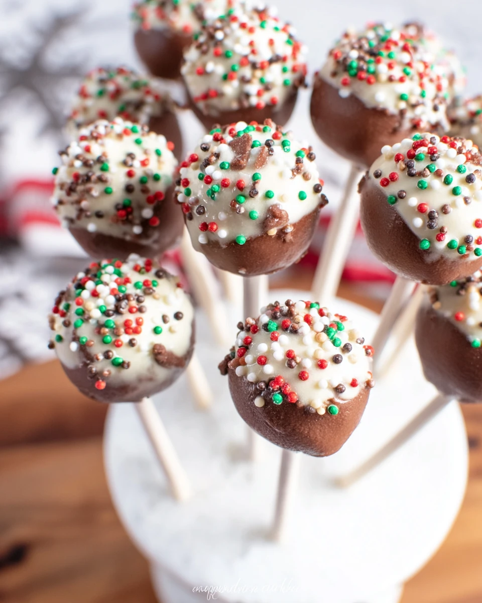 Festive Nutella Cake Pops