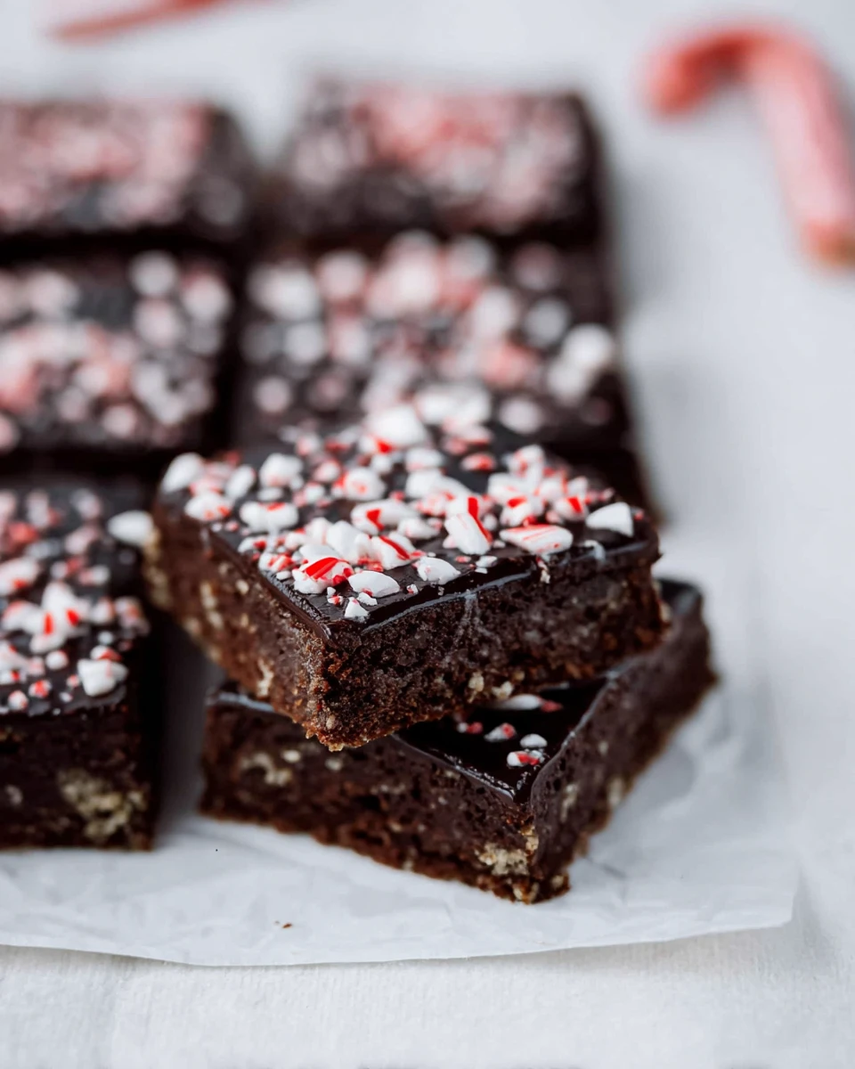 Frosted Peppermint Brownies