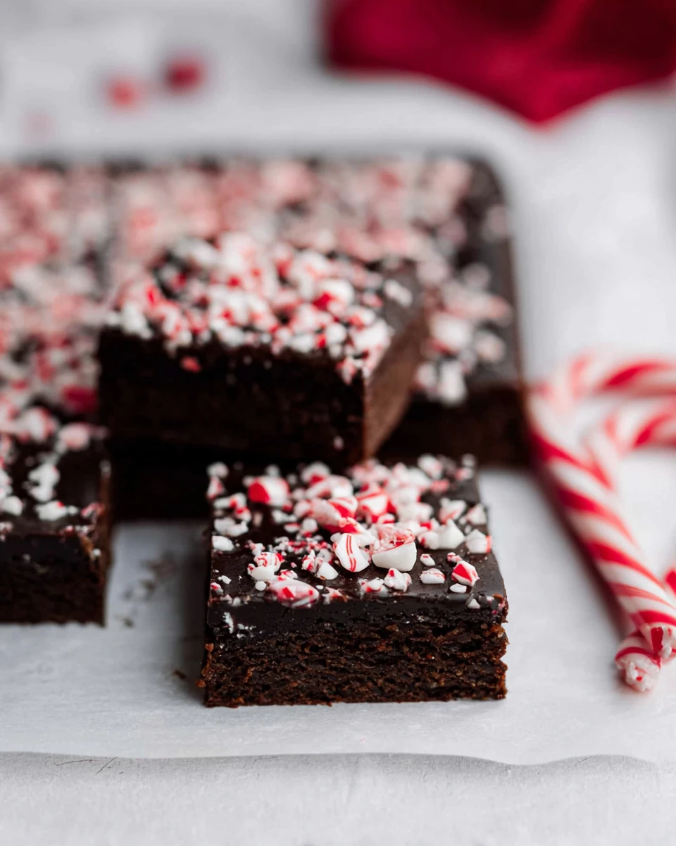 Frosted Peppermint Brownies