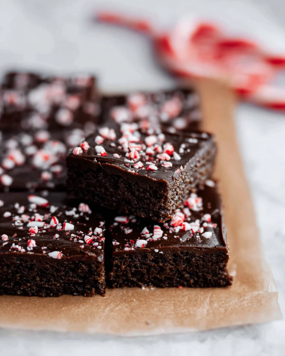 Frosted Peppermint Brownies