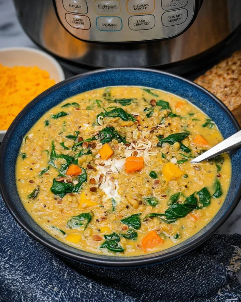 Instant Pot Coconut Curry Lentil Soup