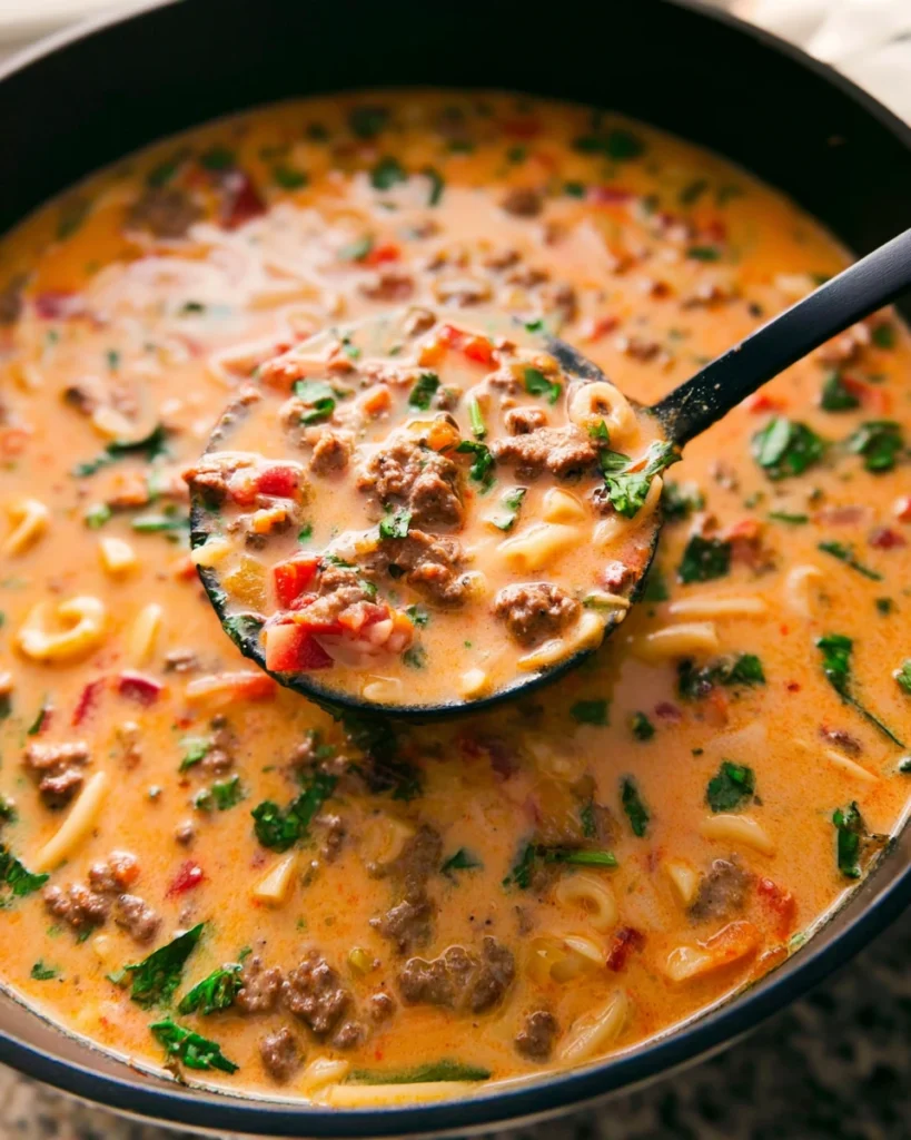 Italian Sausage Pasta Soup