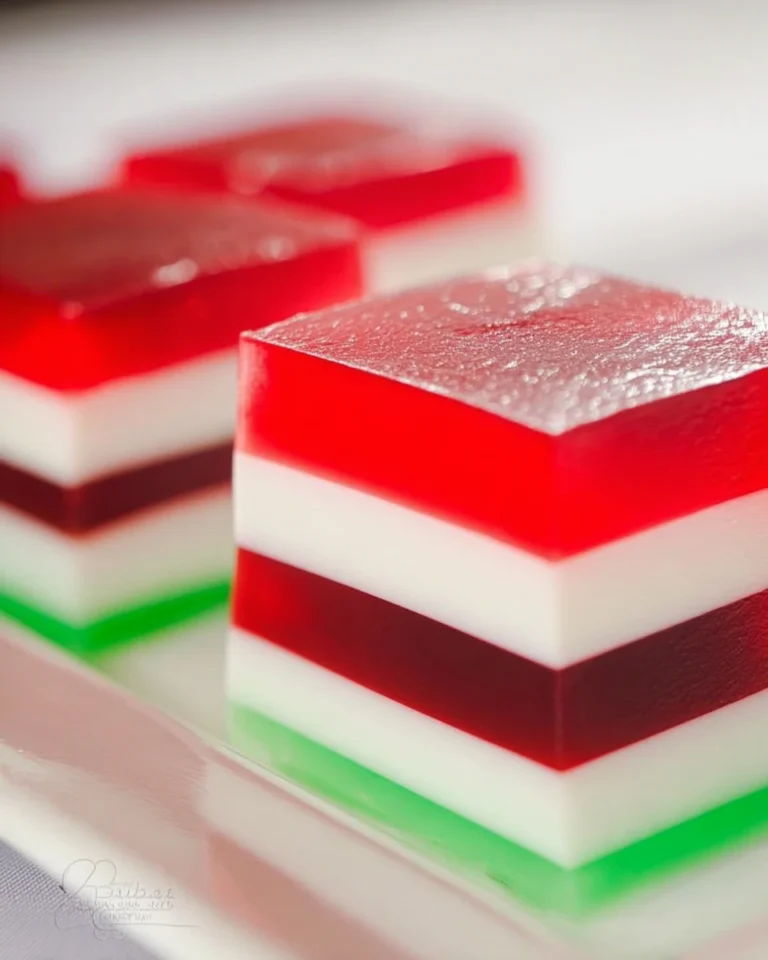 Layered Gelatin for Christmas