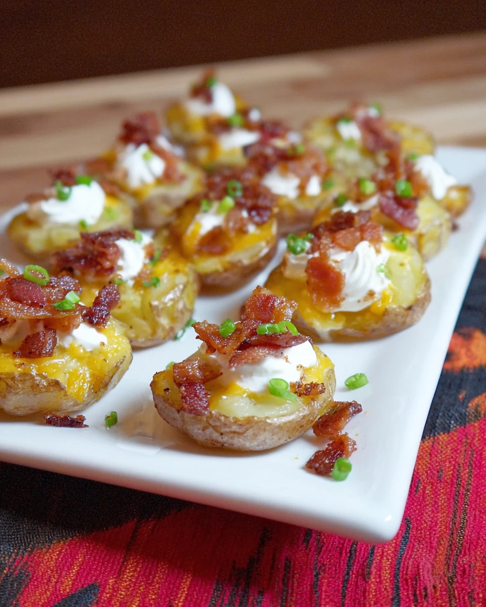 Loaded Smashed Potato Bites