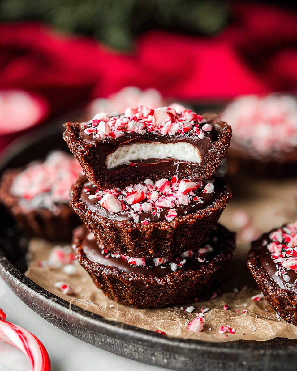 Mini Chocolate Peppermint Pies