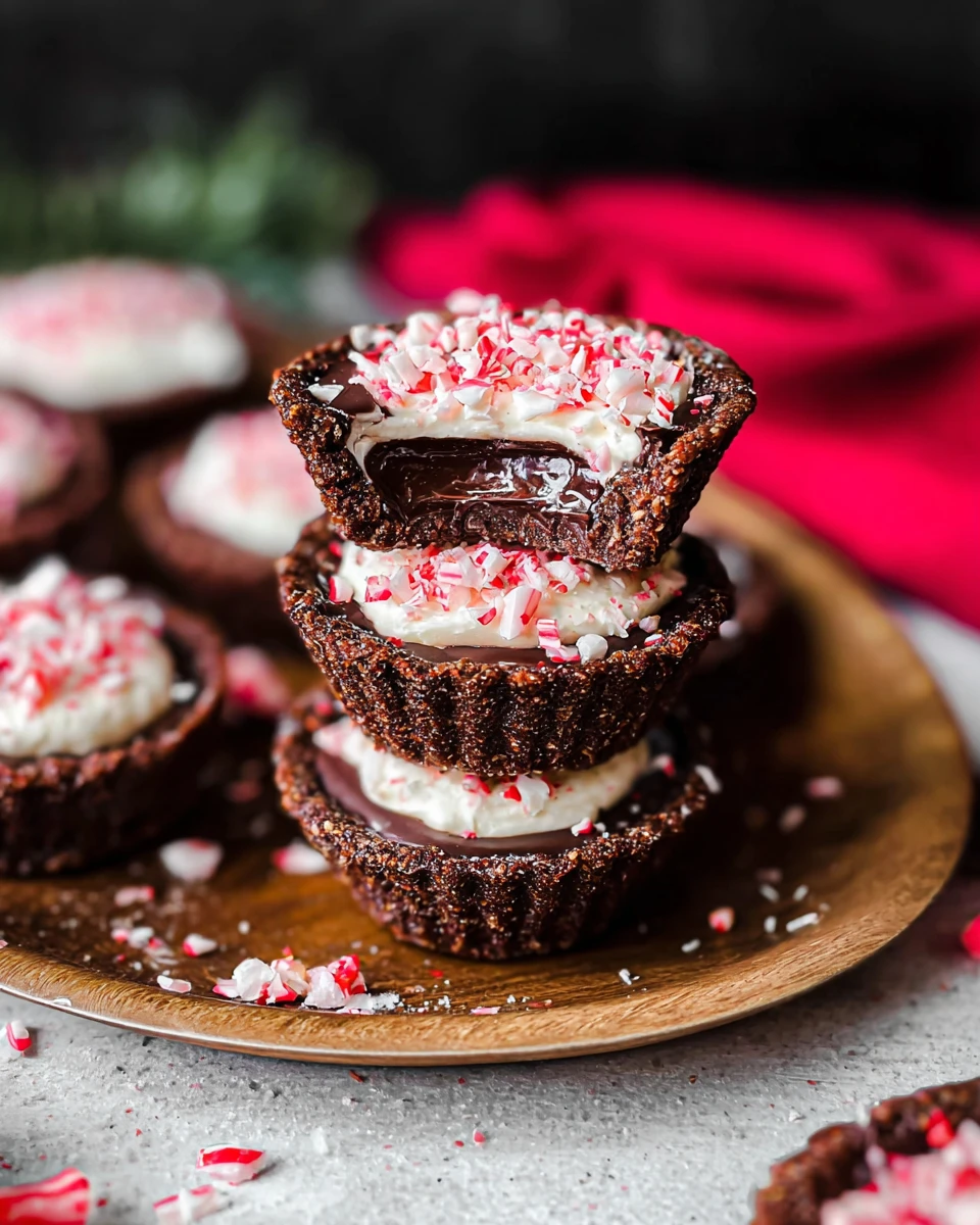 Mini Chocolate Peppermint Pies