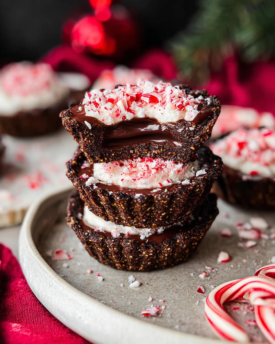 Mini Chocolate Peppermint Pies