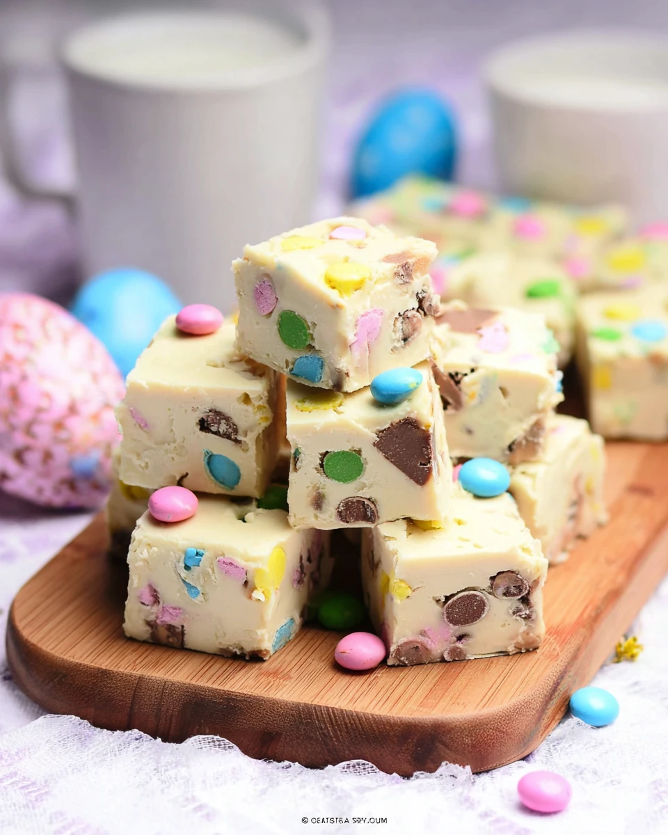 No-Bake Easter Fudge