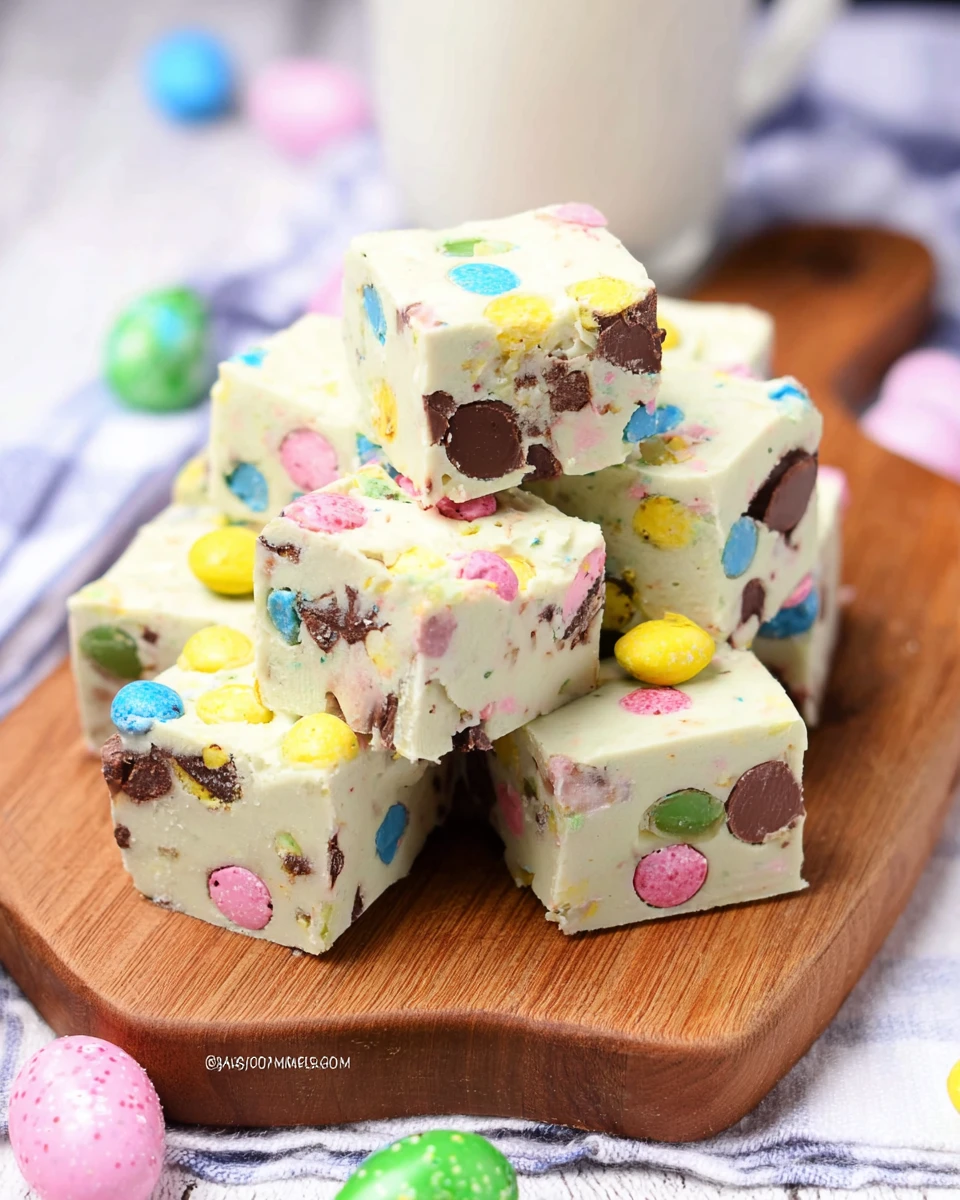 No-Bake Easter Fudge