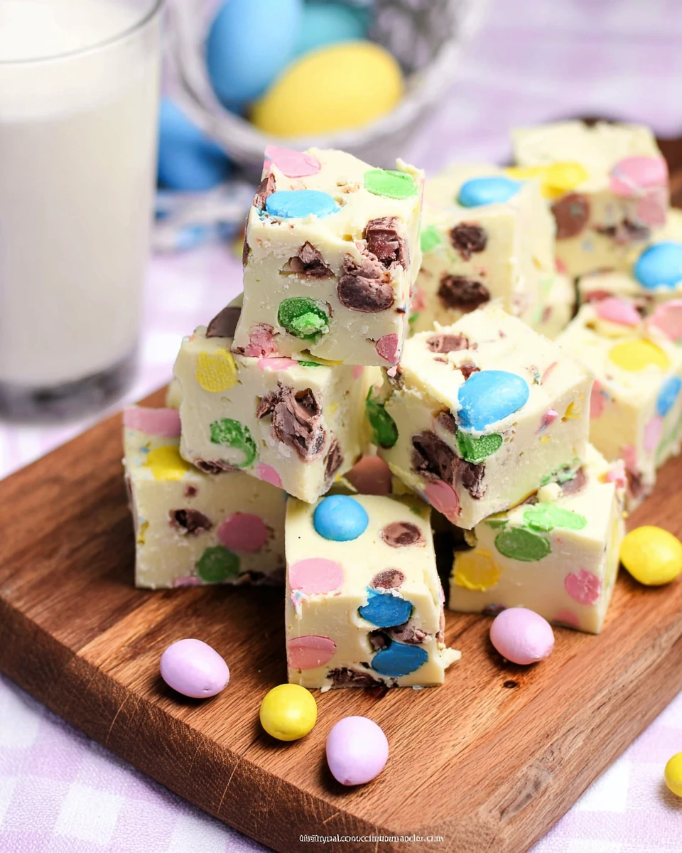 No-Bake Easter Fudge