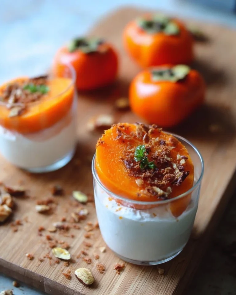 Persimmons with Whipped Ricotta
