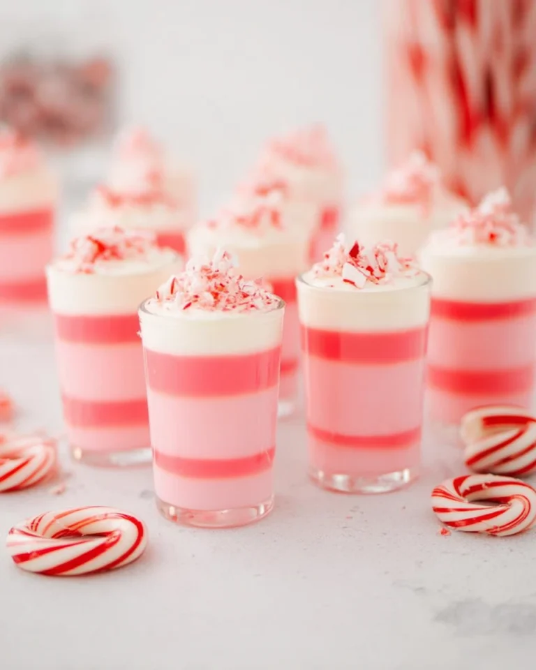 Pink Peppermint Jello Shots