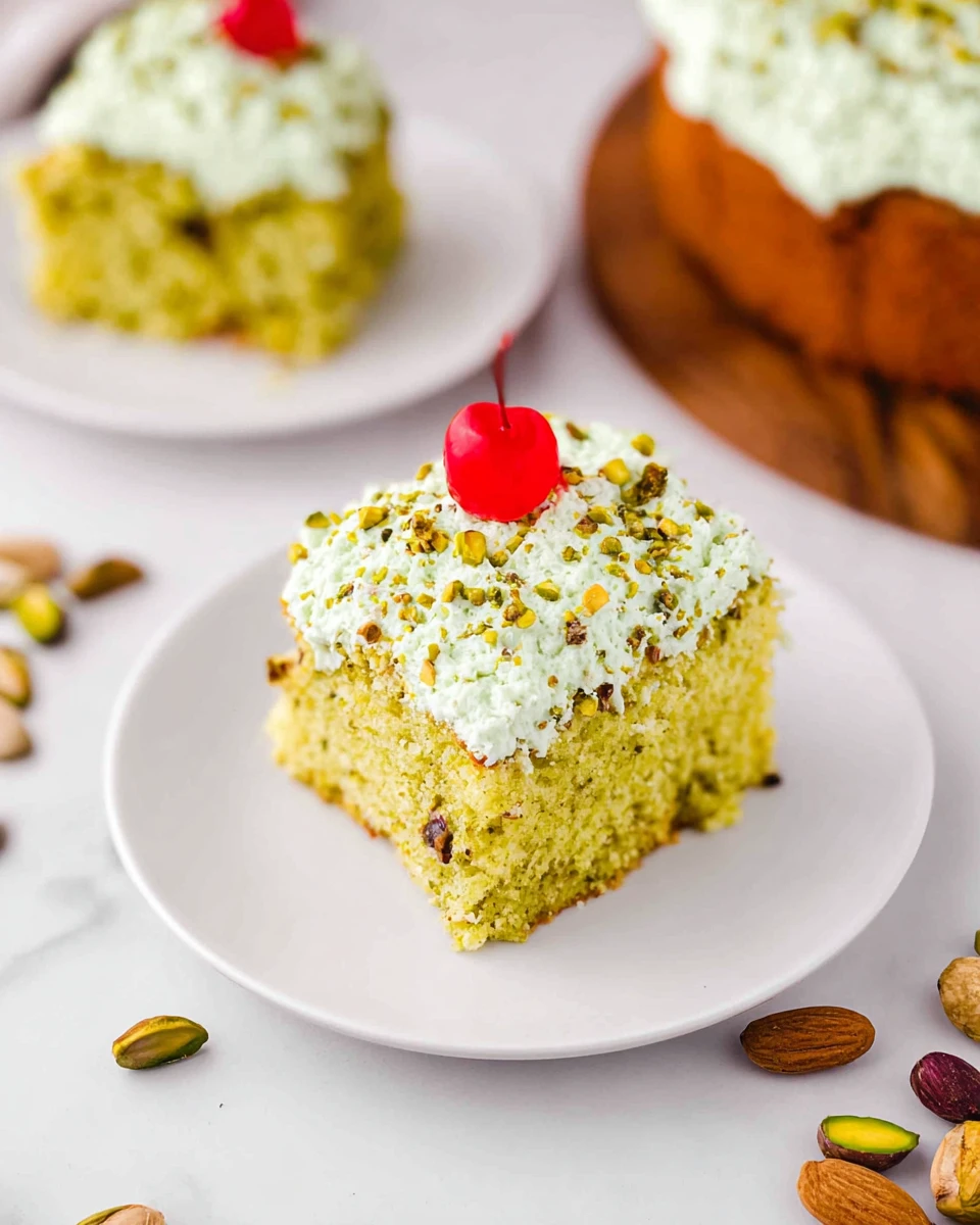 Pistachio Pudding Cake