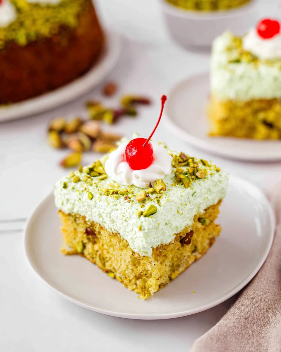 Pistachio Pudding Cake