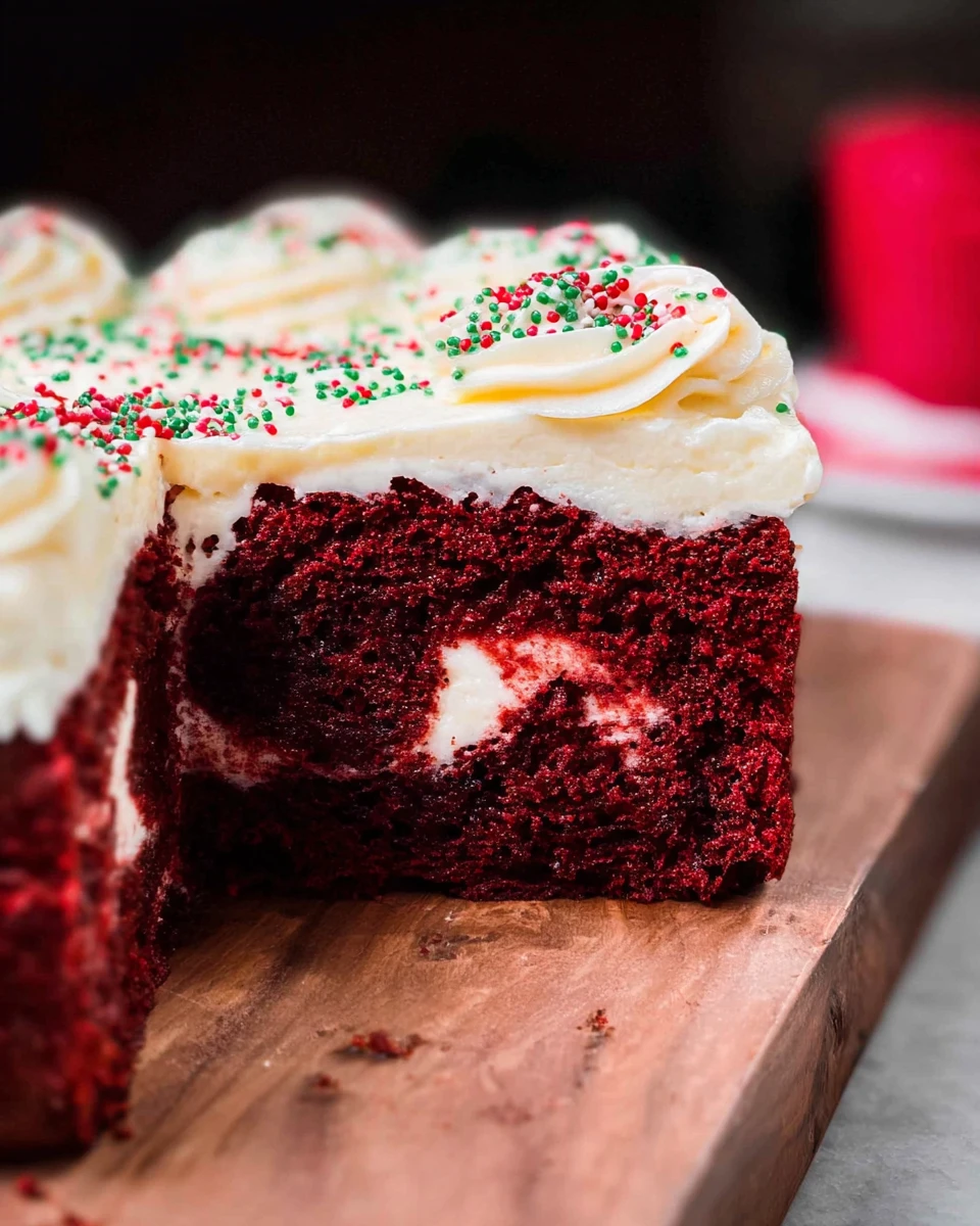 Red Velvet Christmas Cake