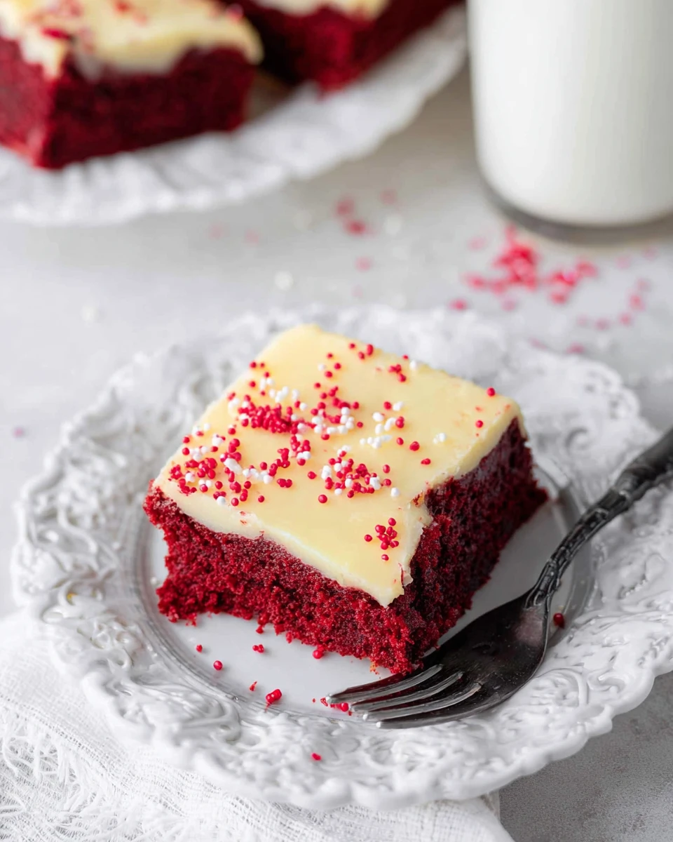Easy Red Velvet Cookie Bars Recipe