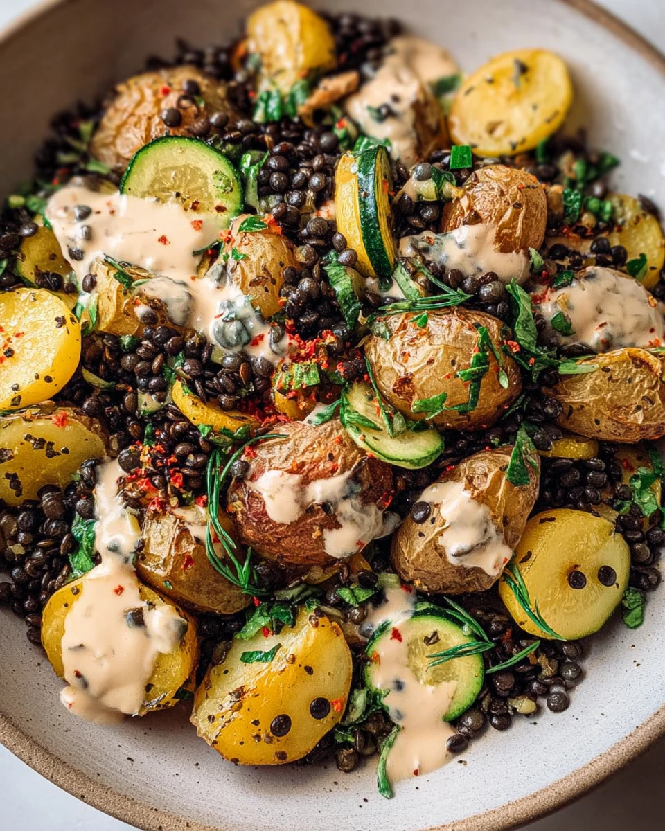 Roasted Lentil Potato Salad