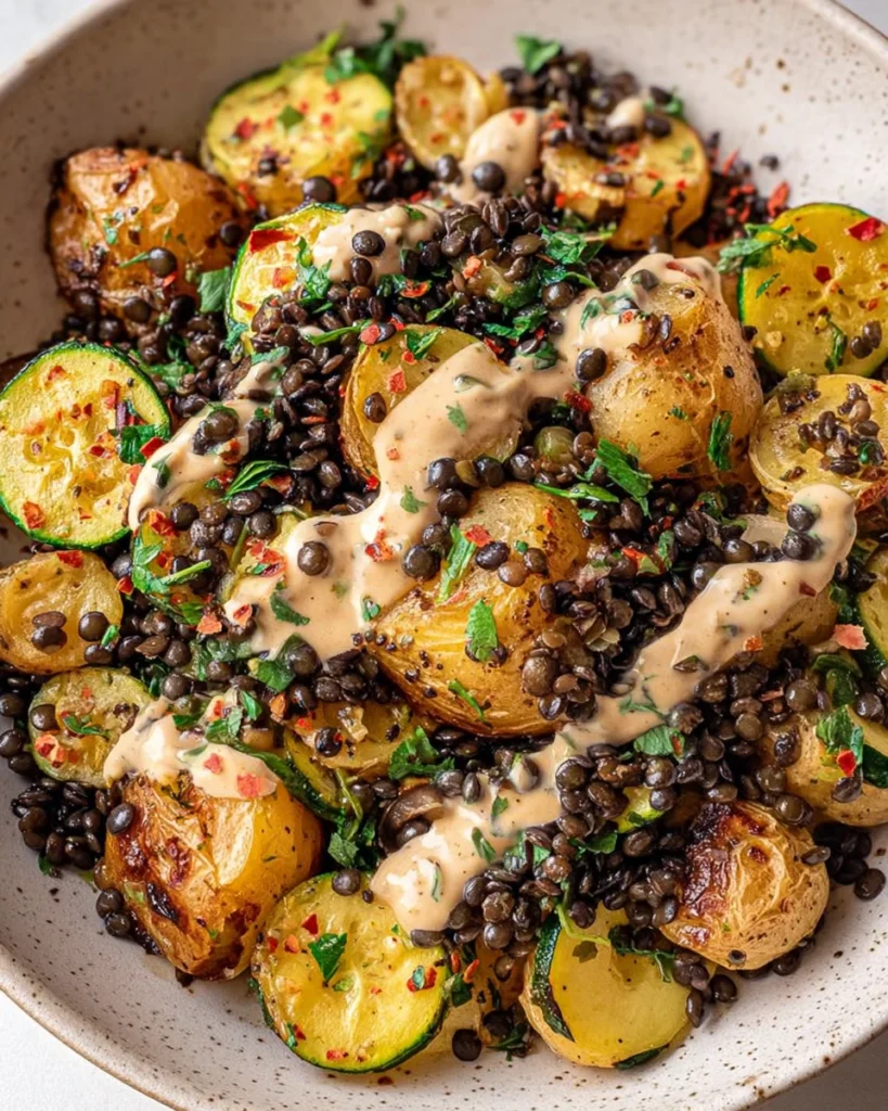 Roasted Lentil Potato Salad