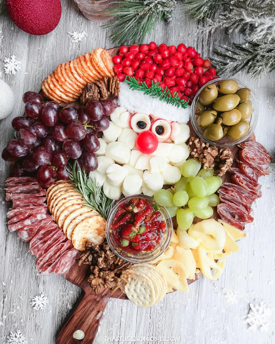 Santa Charcuterie Board