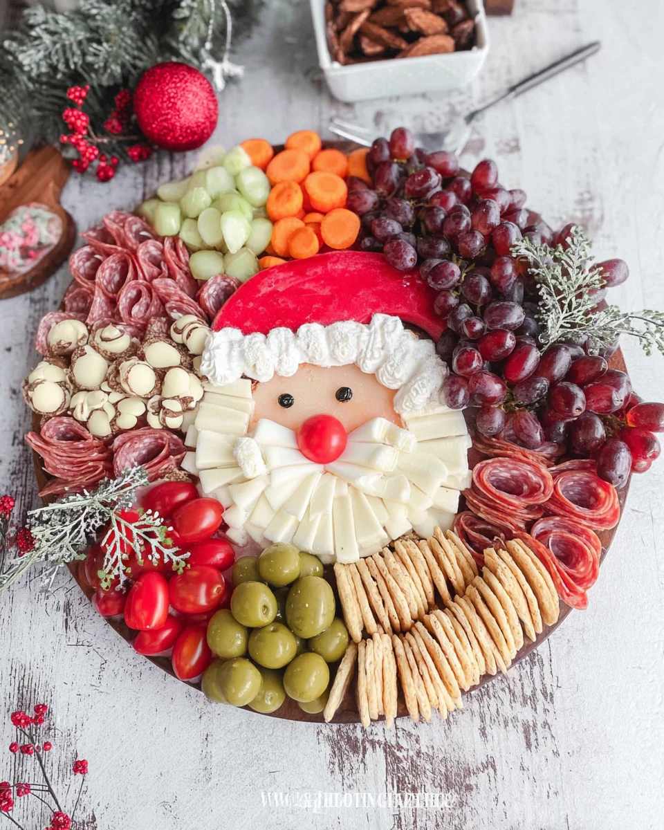 Santa Charcuterie Board